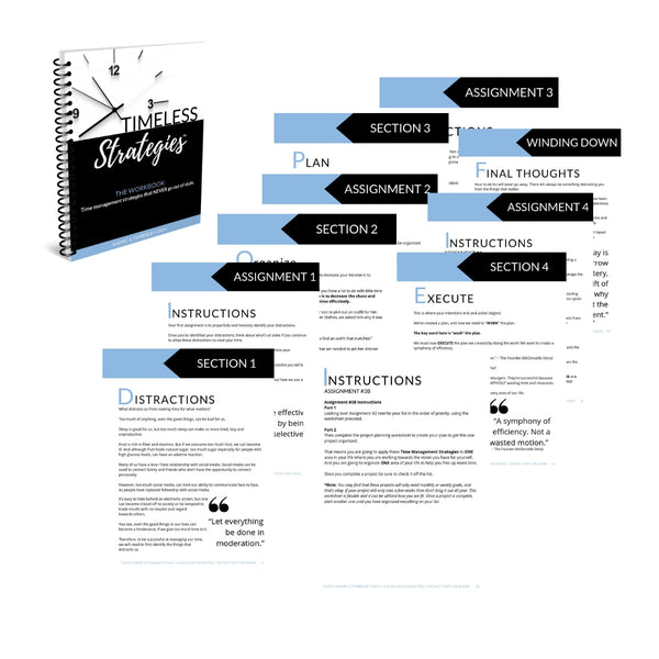 Timeless Strategies™ Workbook | Time Management strategies that never go out of style. 